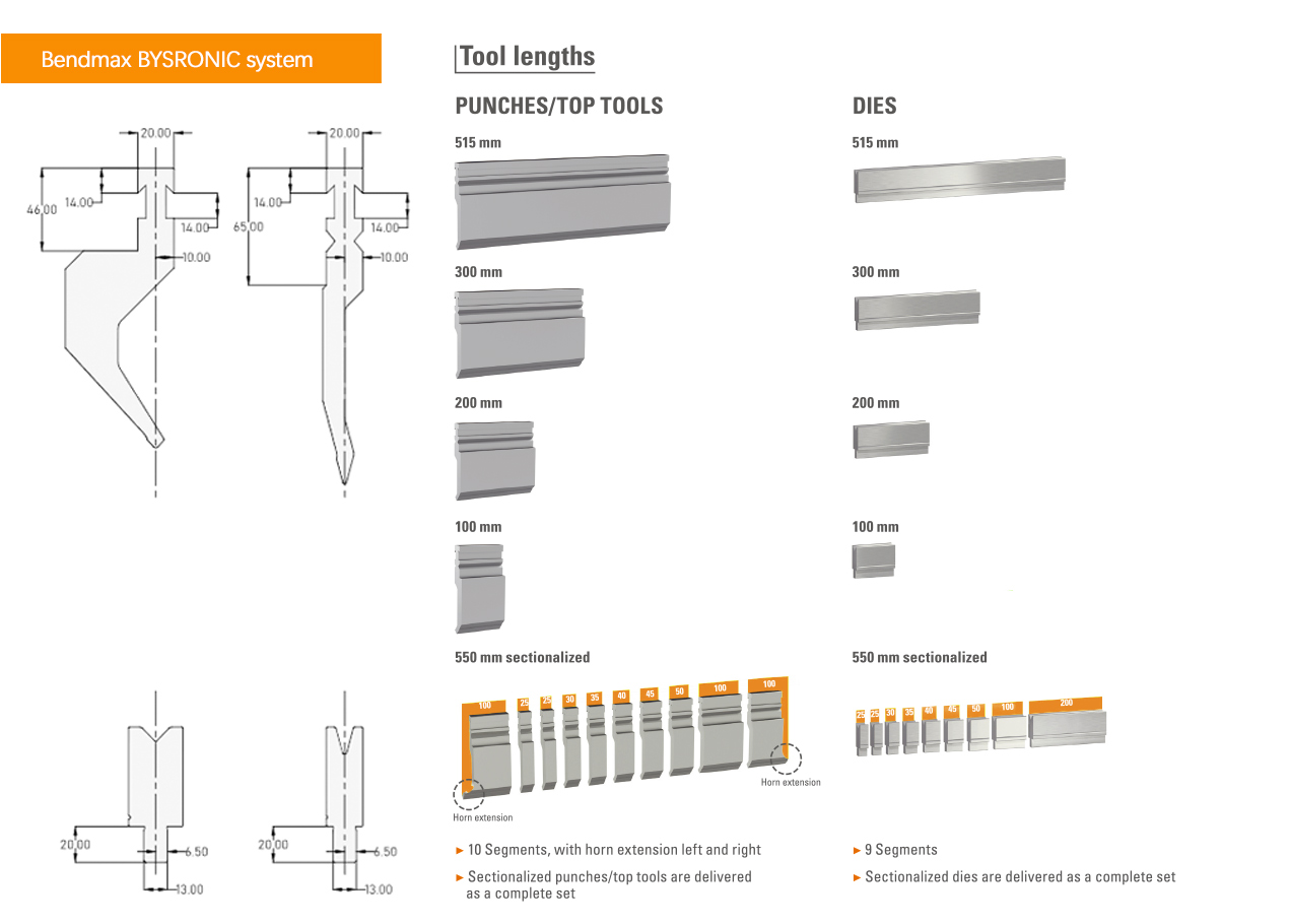 Bystronic system press brake tools