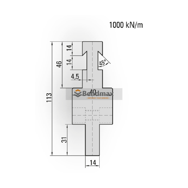 press brake tool  Punch/top-tool adaptors 